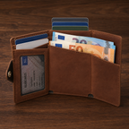 Portefeuille en cuir avec porte-cartes