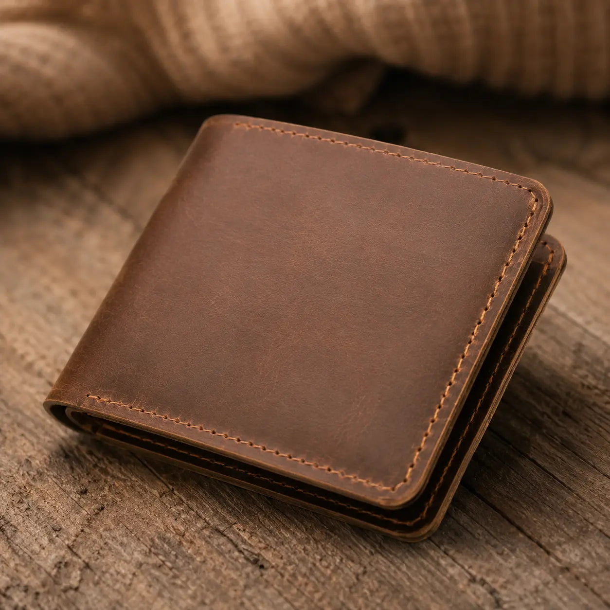 Cartes en cuir + portefeuille photo