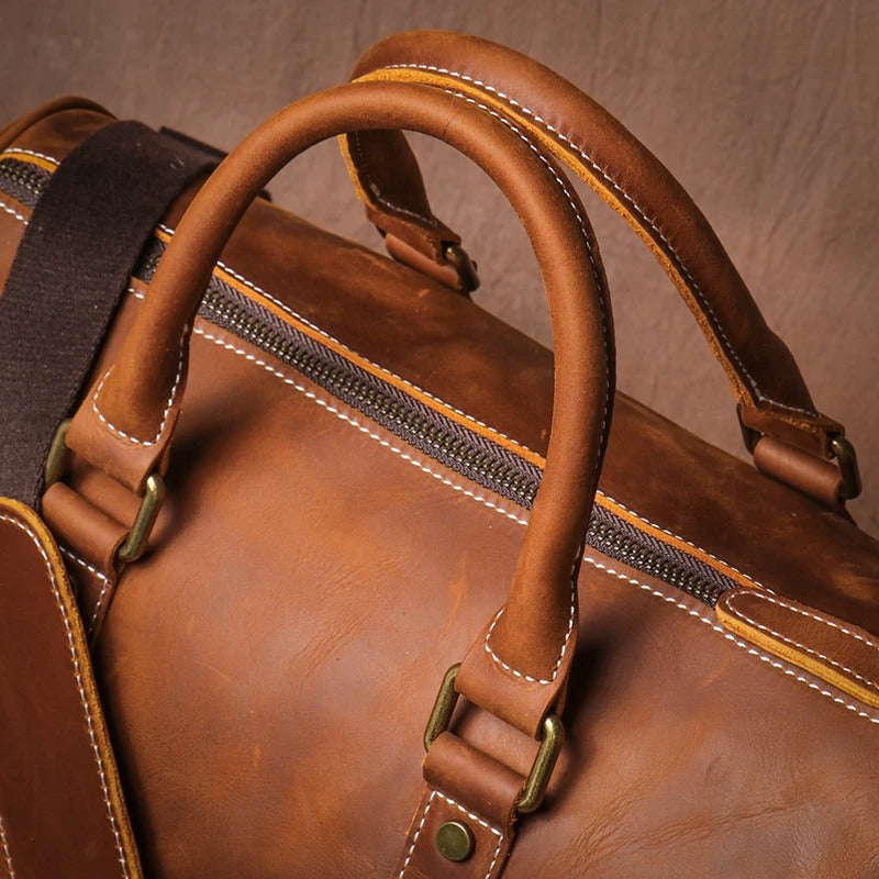 Sac de Voyage en Cuir Fait Main